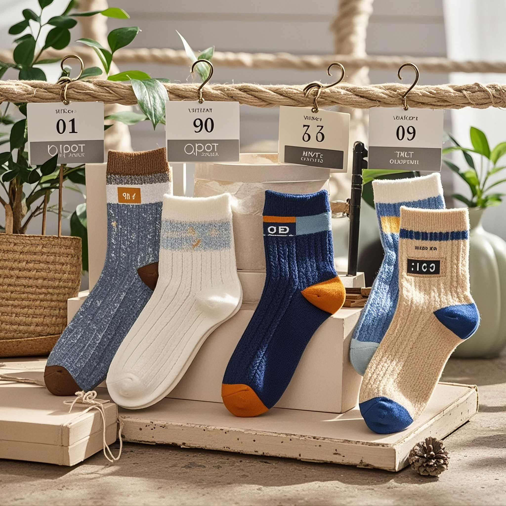 Socks price tag display board